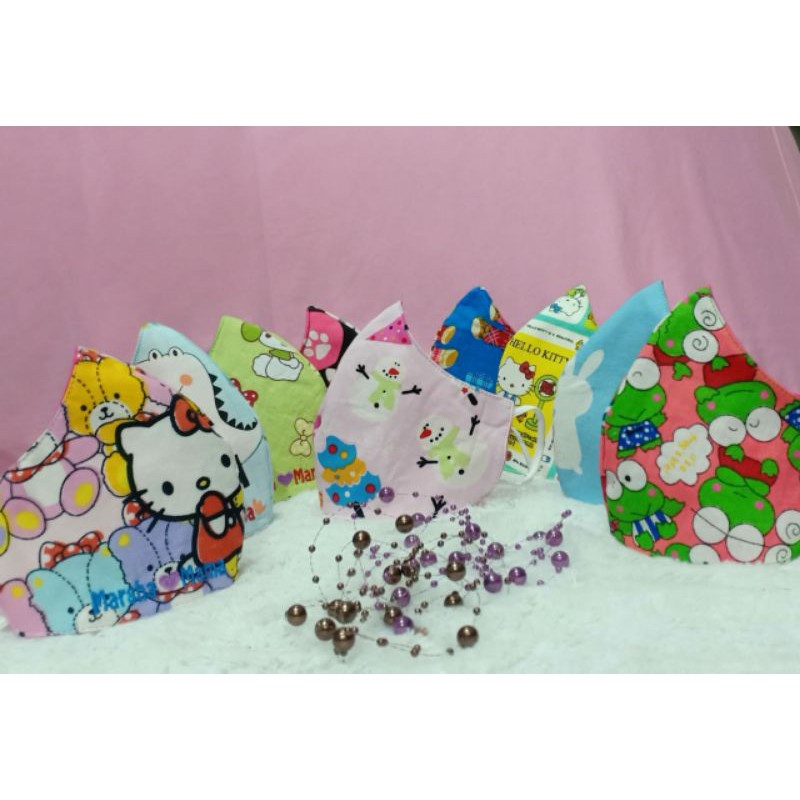 masker anak motif lucu cantik