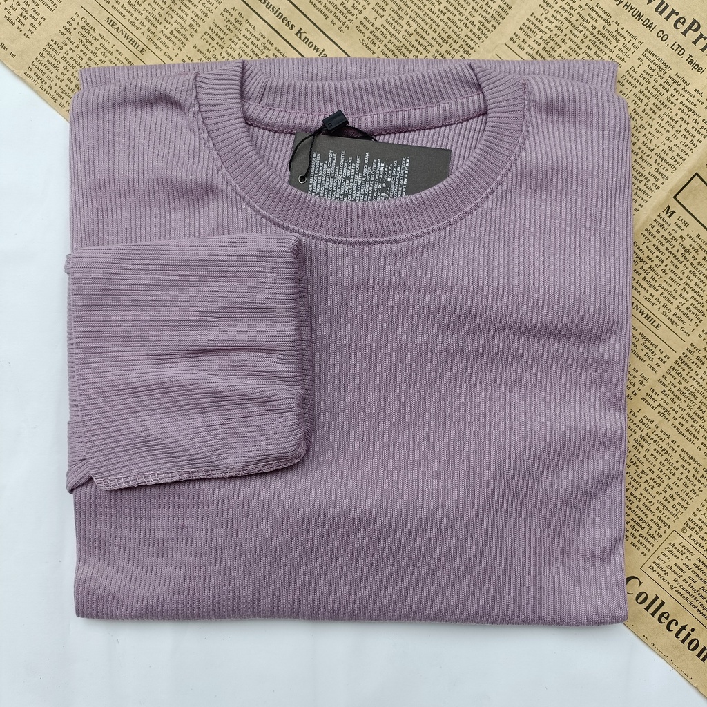 PART II Kaos Rib Premium / Kaos Grosir / Kaos Rib Premium Tebal / Kaos Lengan Panjang Termurah-Soft Purple