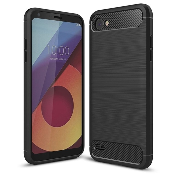 SS7702 - BRUSHED COMBINATION CASE LG Q6 - LG Q6 PLUS BLACK