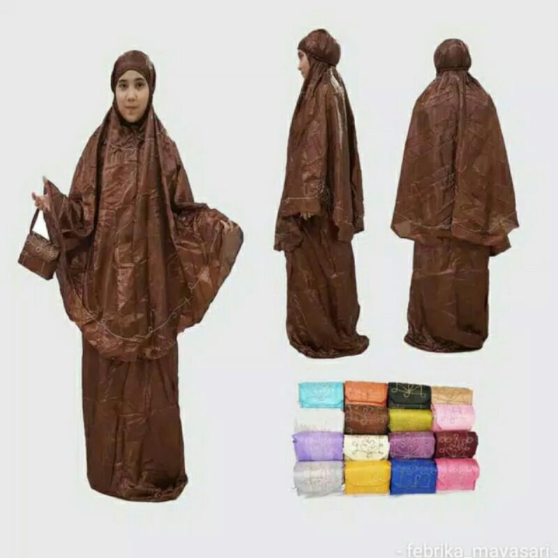 Mukena / Mukenah / Rukuh Parasit Parasut Abutai Abutay Travelling