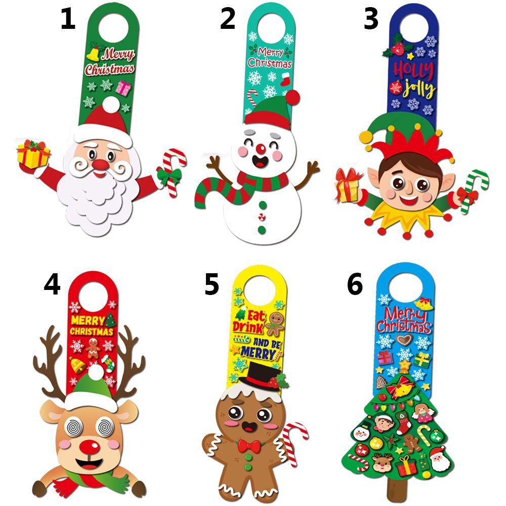 Solighter Stiker Game Hadiah Hias Natal Anak DIY Dekorasi Pintu Christmas