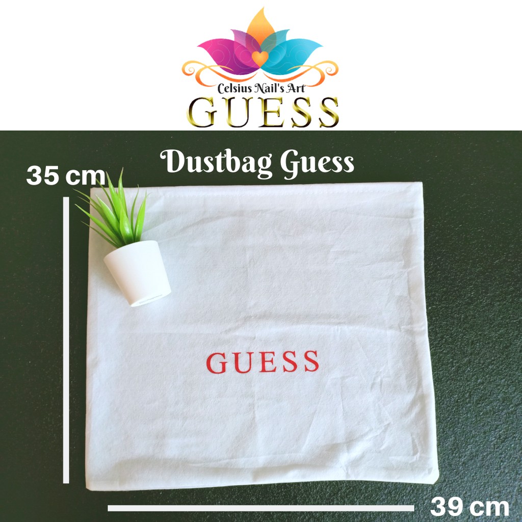 [NEW SIZE] DUSTBAG GUESS UKURAN 39 x 35 cm AUTHENTIC