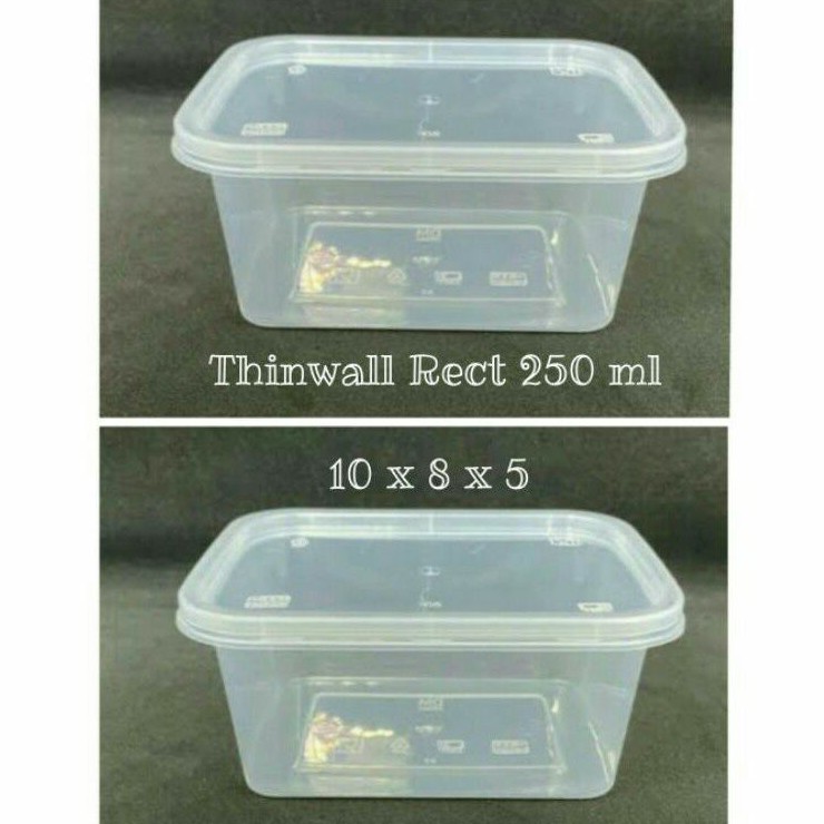 Ecer - Thinwall kotak 250 ml/brownies lumer/Tiramisu/Dessert