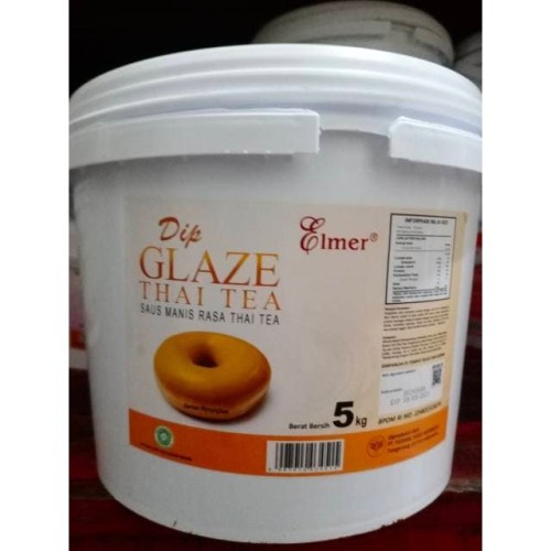 

Elmer Dip Glaze Thai Tea Saus Manis Rasa Thai Tea Repack 1kg