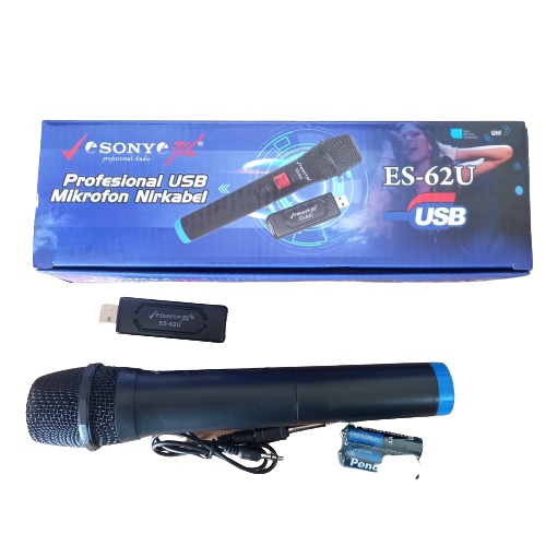 MIC WIRELESS USB VE SONY EX ES-62U MIKROFON WIRELESS SINGLE DENGAN USB VE SONY EX