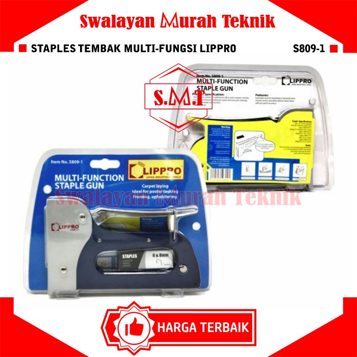 

Staples Tangan Gun Tacker Lippro S809-1 Staple Jok Poster Karpet Heavy Duty