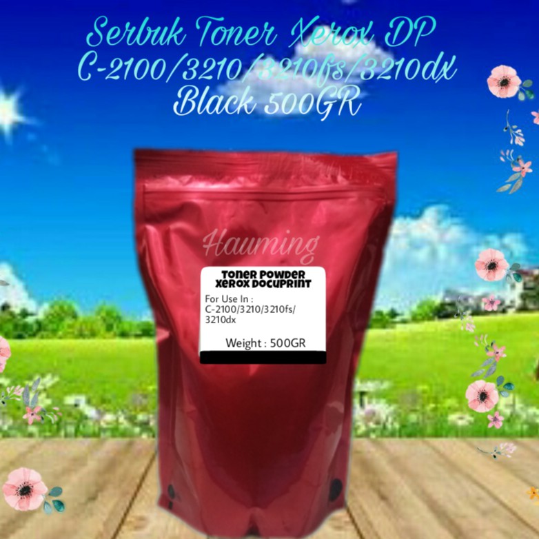 Serbuk Toner Fuji Xerox Docuprint DP C2100 C3210 C3210FS C3210DX C-2100 3210 3210FS Black 500gr