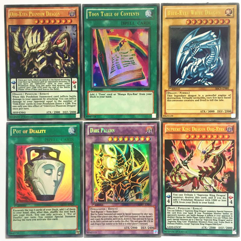 112pcs YuGiOh Game Cards No Repeating English Playing Cards Kids Fans Collection