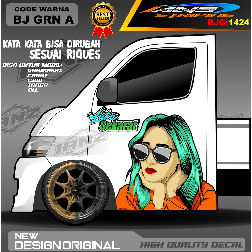 DECAL STIKER PINTU CARRY / DECAL PINTU GRANMAX / STIKER MOBIL PICK UP