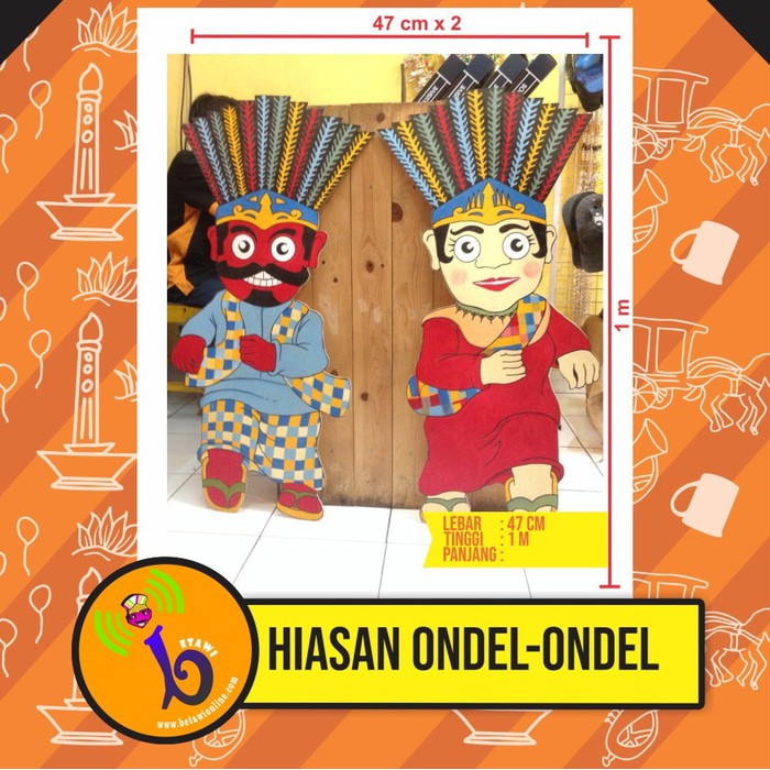 Hiasan Papan Ondel-ondel (SATUAN)