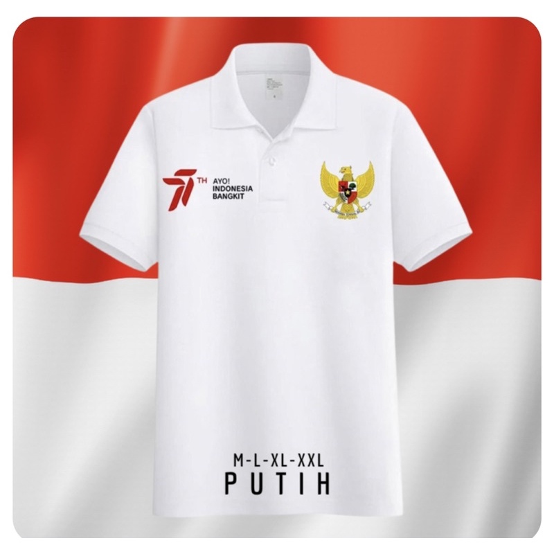 COD BAJU KAOS POLO BORDIR GARUDA,Indonesia / BAJU KAOS POLO KERAH( BORDIR)