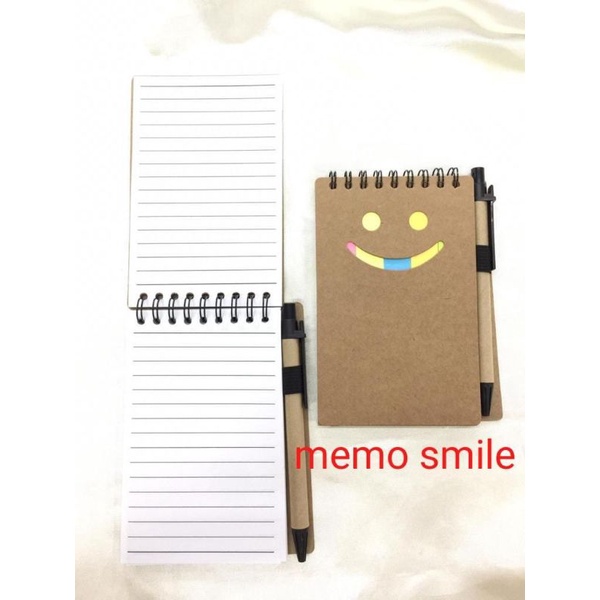 memo smile souvenir/ memo smile promosi / memo souvenir/ memo barang promosi/ memo agenda/ memo buku kecil/ sticky notes souvenir/ notebook/ notes book/ memo kulit/ memo buku kecil/ alat tulis kantoran/ souvenir buku tulis/ memosmile