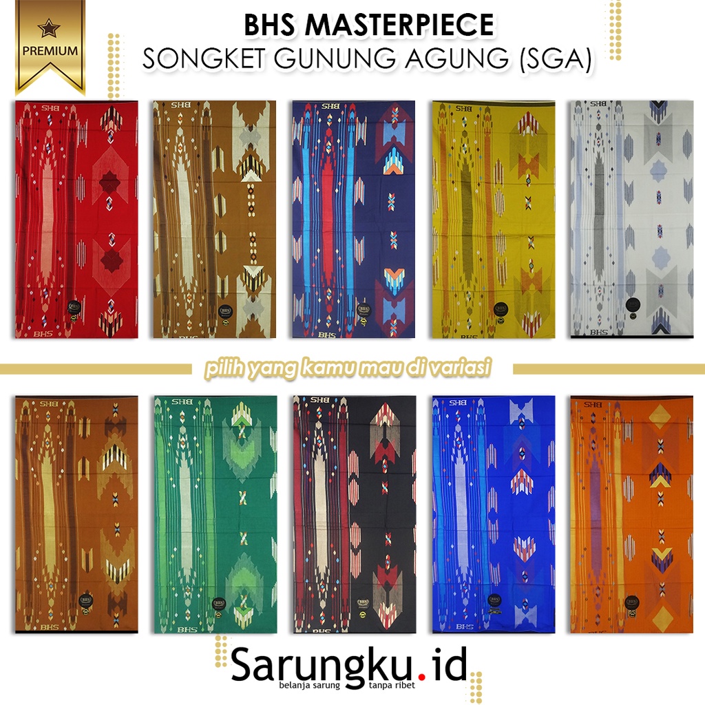 SARUNG BHS MASTERPIECE SONGKET GUNUNG AGUNG (SGA)