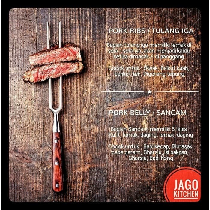 

New Arrival - Daging Babi Lulur Luar / Has Dalam / Karbonat / Pork Loin 1Kg