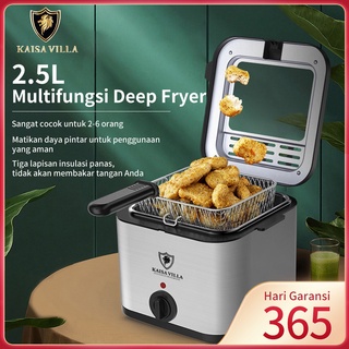 KaisaVilla Deep Fryer Listrik 2.5L Penggoreng Listrik