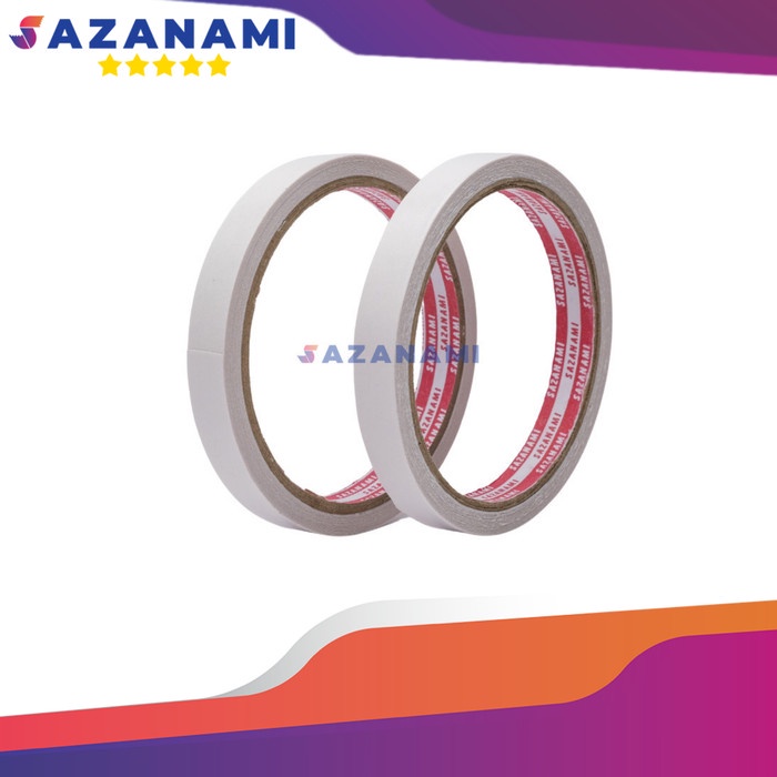 

PEREKAT-PENGIKAT- SAZANAMI DOUBLE TAPE KERTAS 12MM X 8M DOUBLE SIDE TAPE -PENGIKAT-PEREKAT.