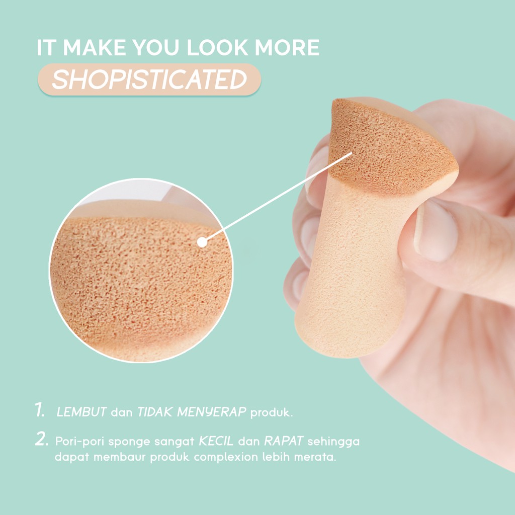 GLAMFIX Stars Compact Sponge _ Puff Spons Bedak Padat - Circle Isi 4pcs | GLAM FIX Beauty Tools by YOU