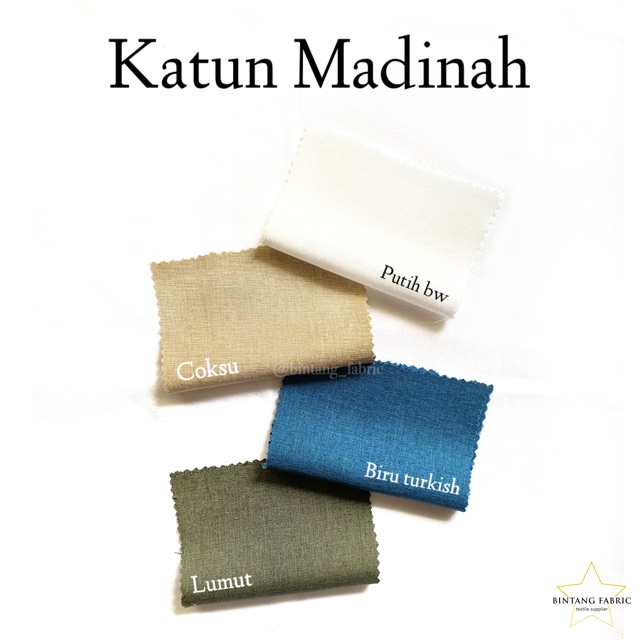 RB1 Bahan Kain Katun Cotton Madinah Fodu 1 meter
