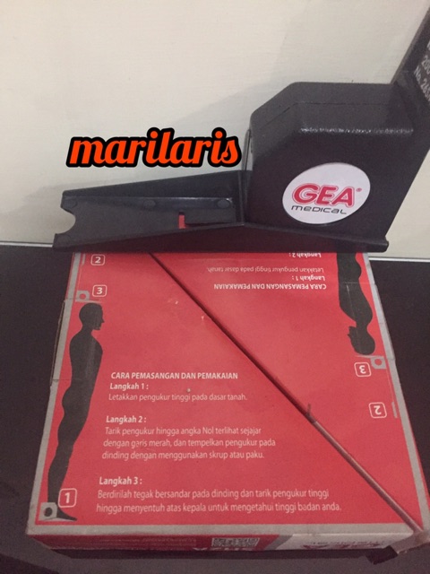 Stature Meter 2 m / Alat Ukur Tinggi Badan 2 m Merk GEA