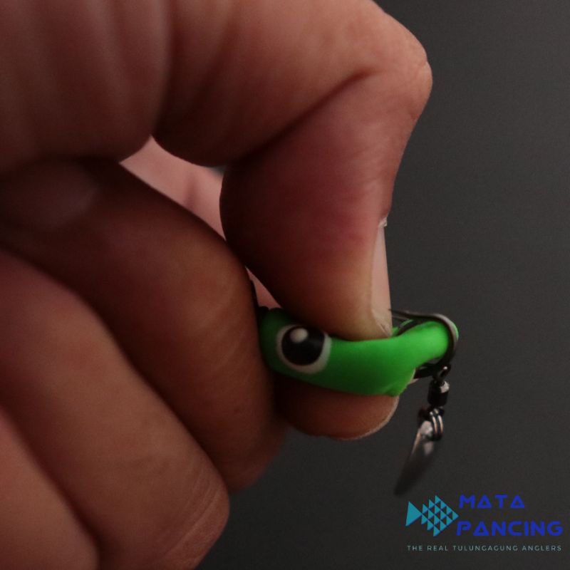 Umpan pancing casting mini soft frog 1.5cm 2.0cm 2.5cm 3.0cm 3.5cm blade with UV bright kodok casting gabus