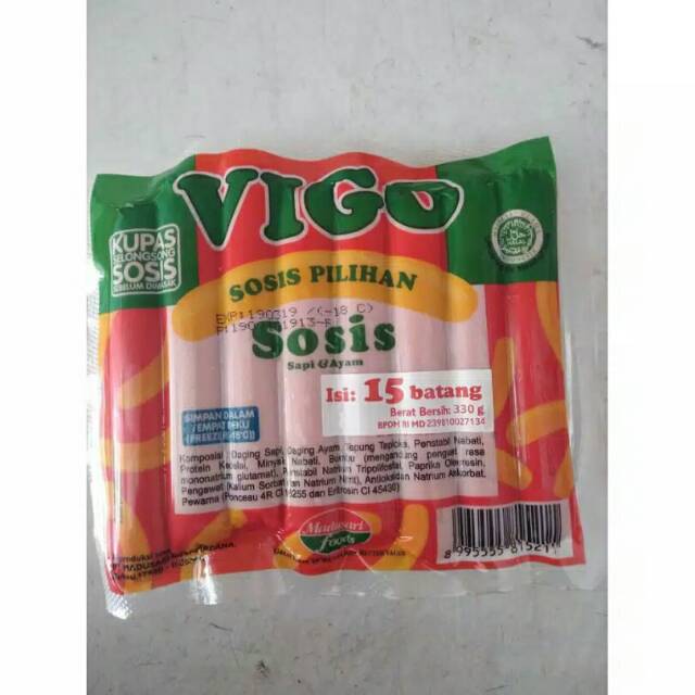 

Vigo Sosis Sapi & Ayam isi 15 pcs