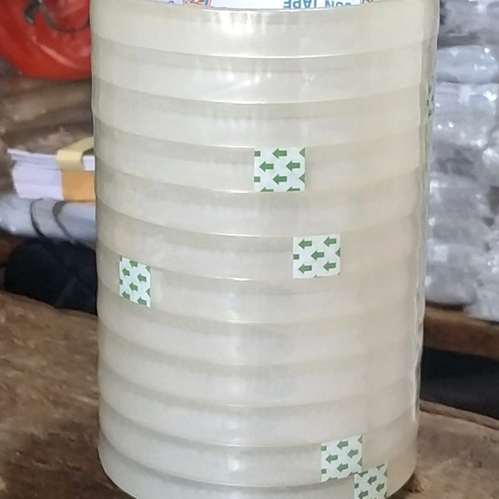 

Produk Lakban Bening 1 Cm Isi 12 Biji, Solatip Diskon