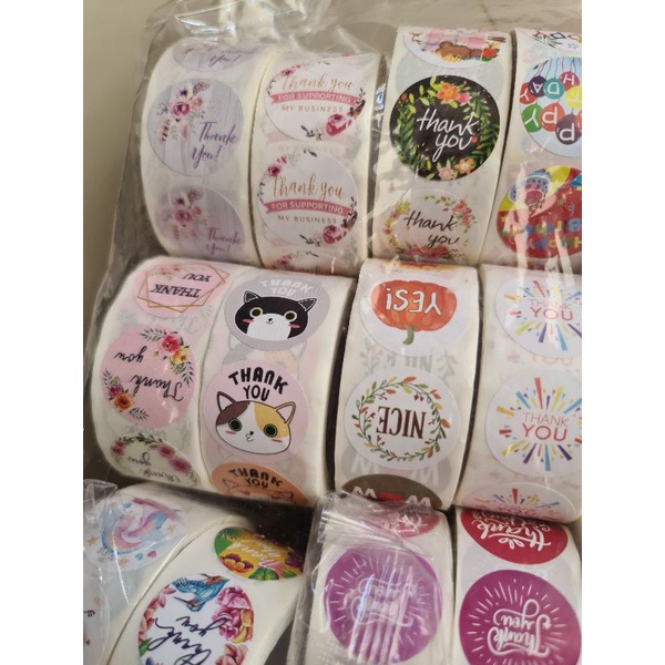 

minimal 3 paket sticker thank you, free gift, perlengkapan olshop