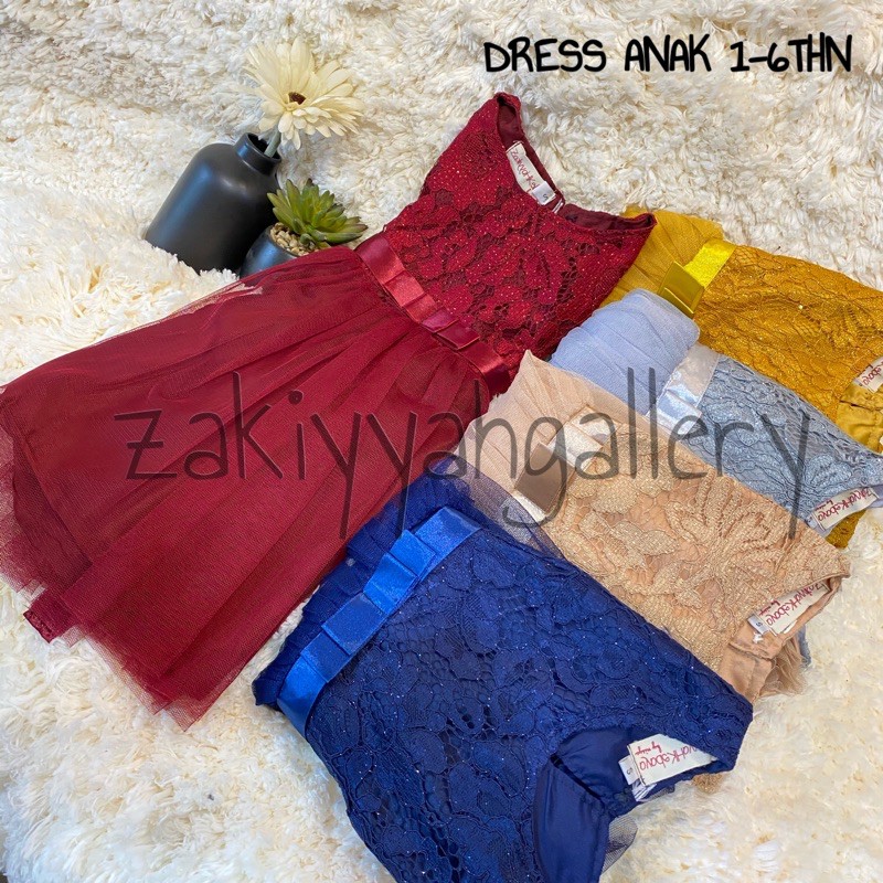 DRESS BROKAT ANAK / DRESS ANAK KONDANGAN / DRESS ANAK COUPLE