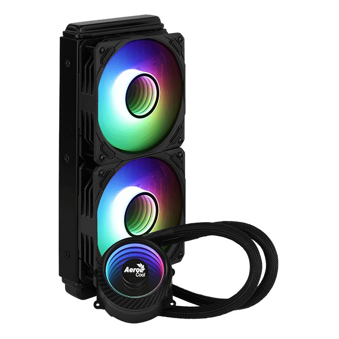 AeroCool MIRAGE L240 AIO 240MM MIRROR ARGB LIQUID COOLER 2x 120mm Fan