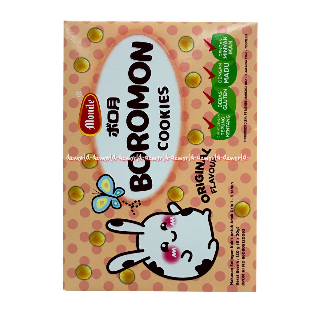 Monde Boromon 120 gr snack untuk anak 1-5 tahun bebas gluten