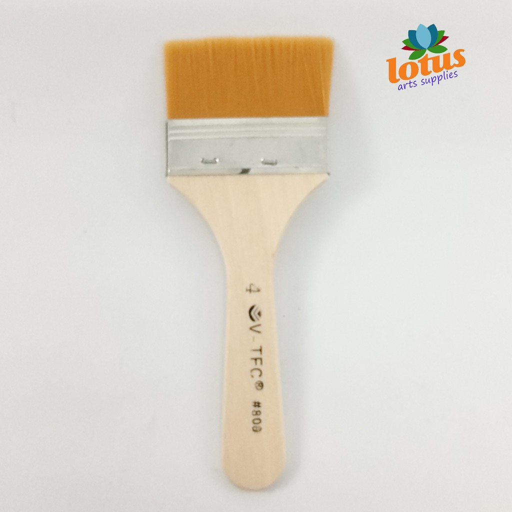 

V-TEC Nylon Flat Brush Kuas Lukis 808 No.4