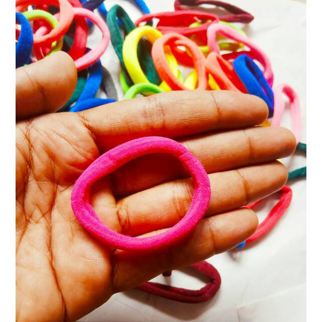 grosir  Ikat rambut wol karet isi 48 PCS/Ikat rambut terlaris