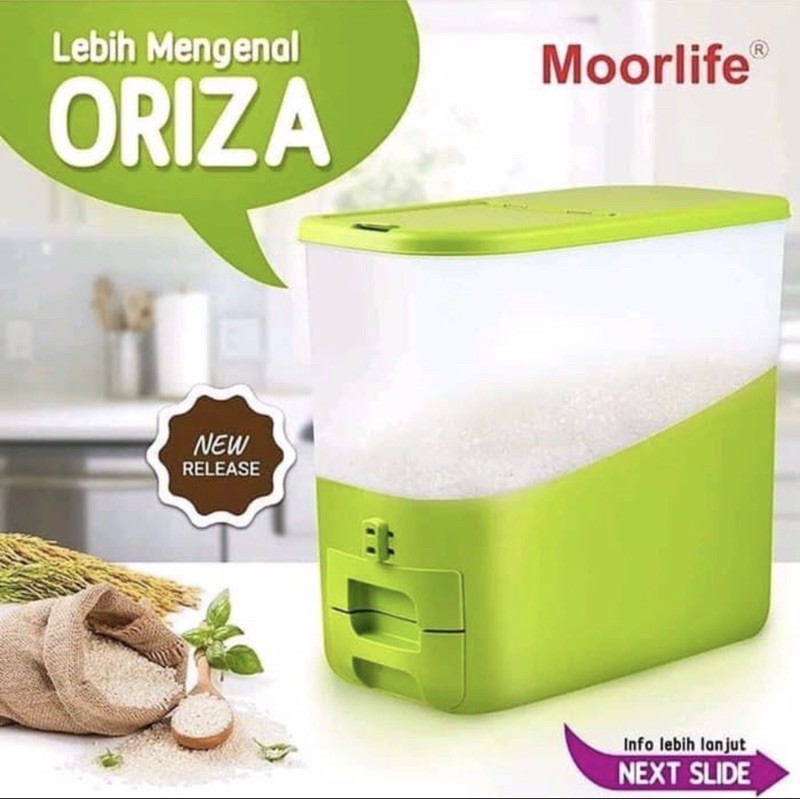 Moorlife ORIZA tempat penyimpanan beras