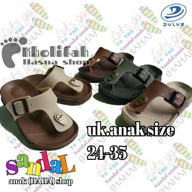 Sandal Anak Cewe/Cowo Gesper Dulux 213D / Sandal Jepit Unisex Anak