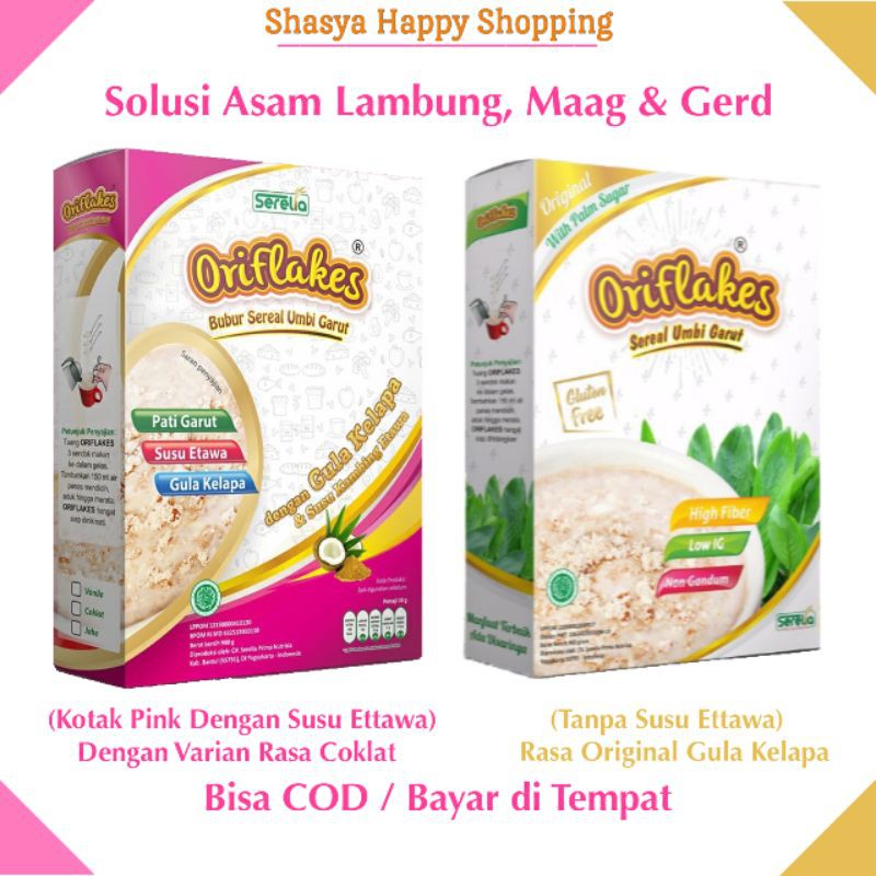 

[ PROMO ] ORIFLAKES Sereal Umbi Garut Asam Lambung Maag GERD 900 gram [ BISA COD ]