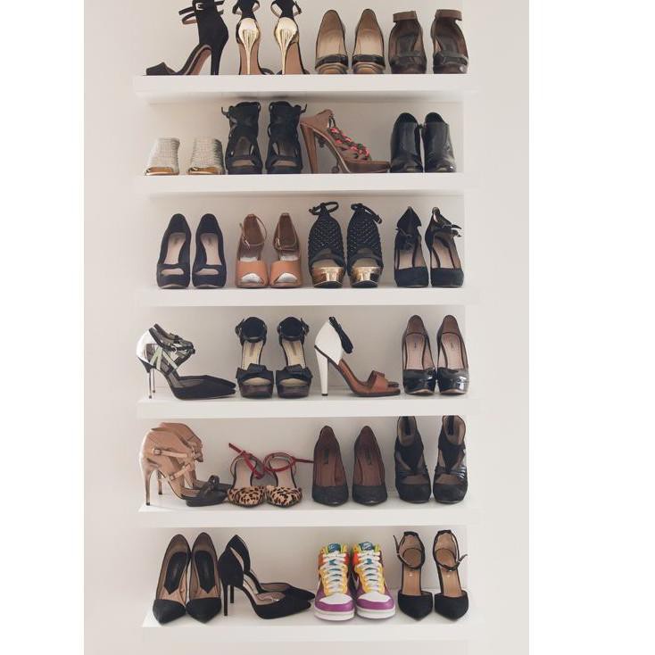 RAK DINDING KAYU RAK AMBALAN DINDING RAK DINDING MULTIFUNGSI 100 CM PUTIH