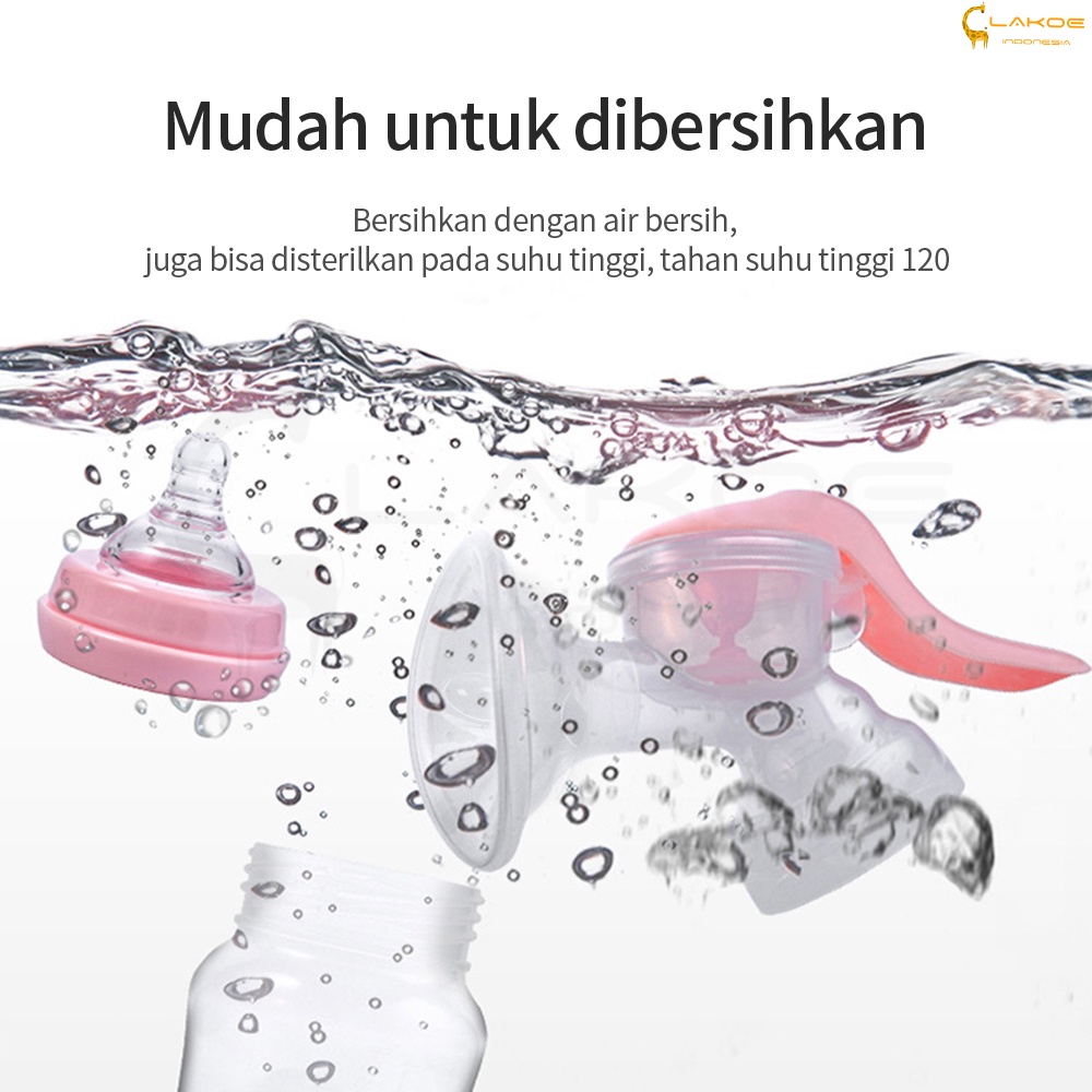 LAKOE Pompa asi Manual breast pump 180ml kapasitas besar