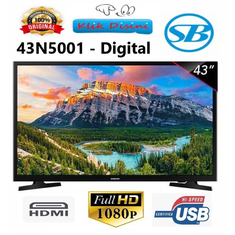 SAMSUNG LED 43 inch 43N5001 Full HD DIGITAL USB MOVIE - Garansi Resmi