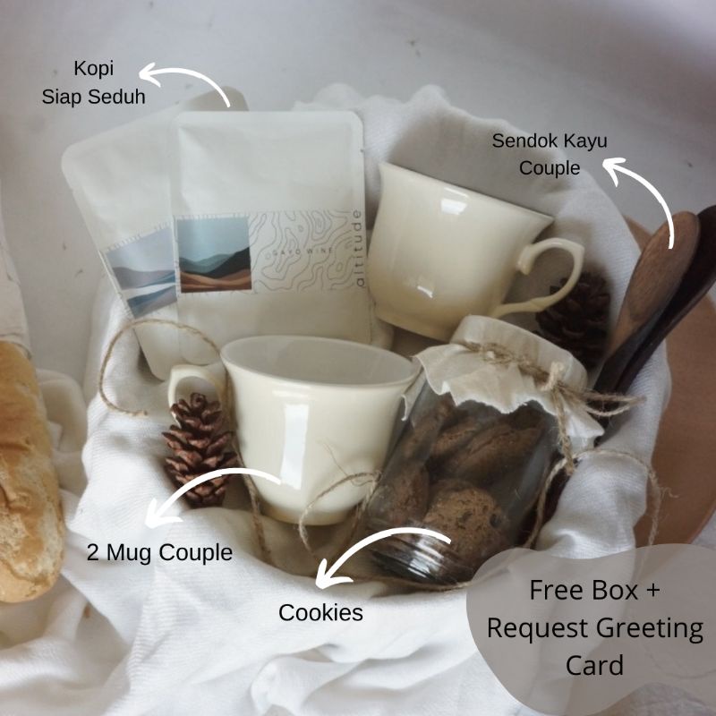 

Hadiah Pernikahan - Kado Couple Unik Murah Simpel - Mug Cookies Kopi