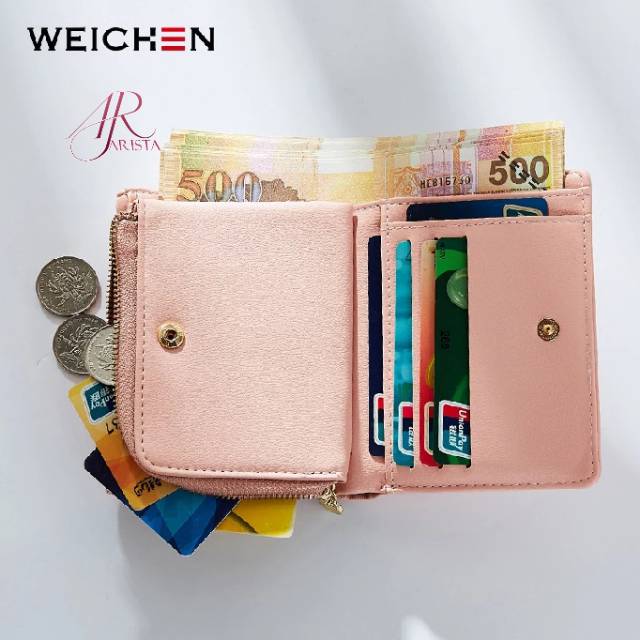 DOMPET WANITA MINI WEICKEN - DOMPET LIPAT WANITA KOREAN FASHION WALLET