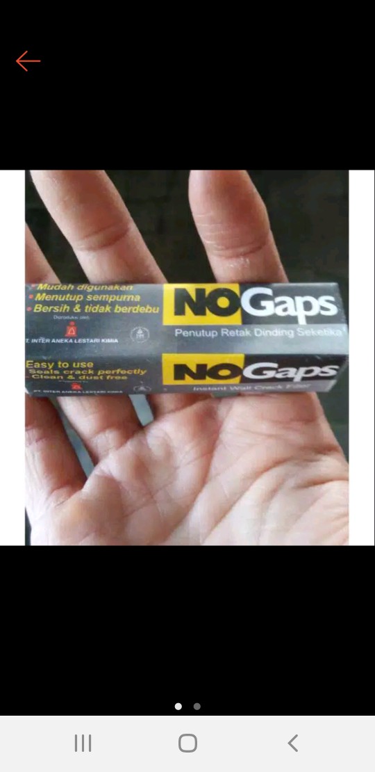 No Gaps Penutup Retak Rambut Tembok / No Gap Penutup Retak Pada Tembok