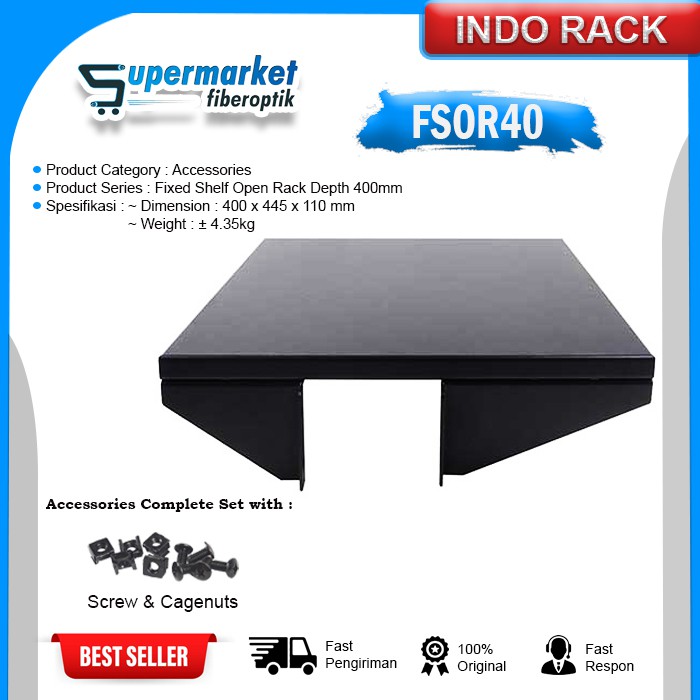 Jual Indorack Rack Server Fixed Shelf Open Rack Depth Mm Shopee Indonesia