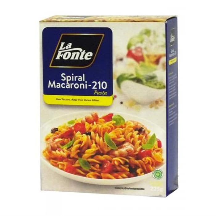 

LA FONTE SPIRAL MACARONI 210 225gr