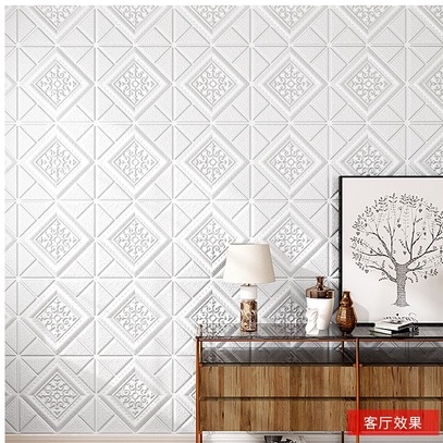 Wallpaper 3D Foam Dekorasi Dinding Kamar Rumah motif Bunga  wallfoam sticker U96 / U137 / U134 / U135 / U136