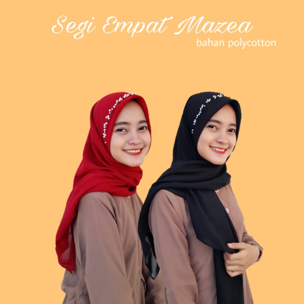 Hijab Segiempat Payet Viral Mutiara / Jilbab Bella Square Bando Pesta Exclusive Segiempat Lamaran Wi