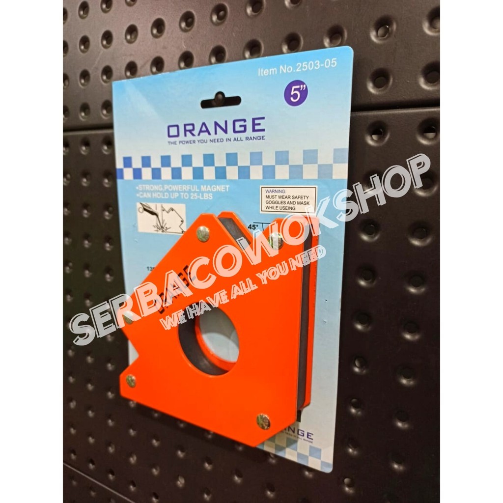 Orange Arrow Magnetic Welding Holder Siku Magnet 75 LBS 5&quot; Inch Termurah Berkualitas