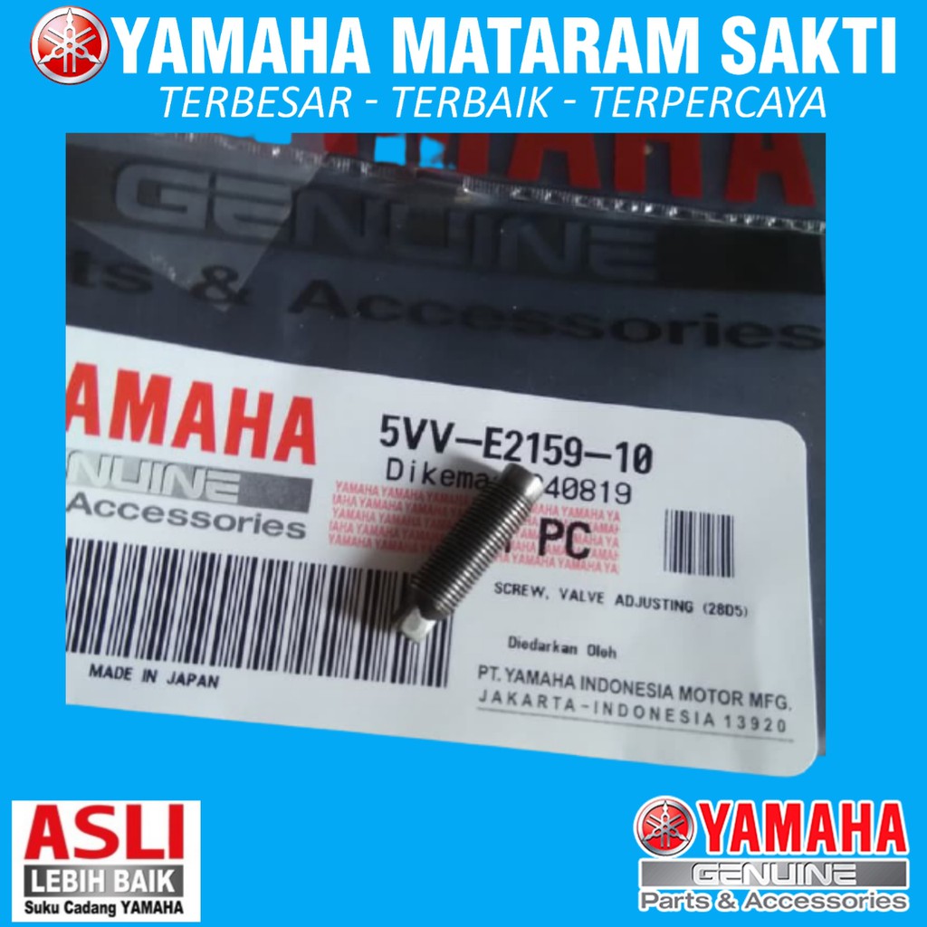 SCREW VALVE ADJUSTING / BAUT SETELAN KLEP MIO , MIO SOUL , FINO KARBU , VEGA , VEGA R , VEGA ZR , JU