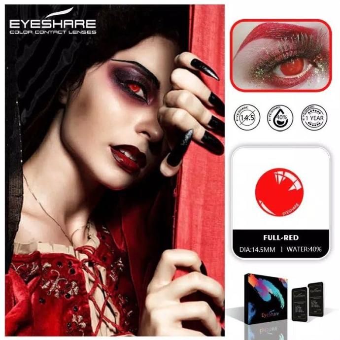 >*>*>*>*] hitam E full D Lathi hantu putih Halloween R Karakter Softlens Y merah
