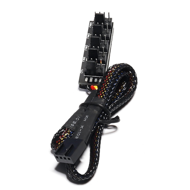 Btsg PC PWM Fan Hub Adaptor Spliter Kabel Ekstensi Daya Sasis Untuk Kabel w/40cm