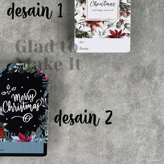 

➼ Hang tag natal christmas eksklusif unik dekorasi kado kartu hampers - desain 4 ➻